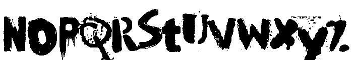 In the streets of Europe Font LOWERCASE