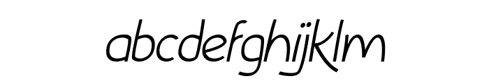 InColhua Light Italic Font LOWERCASE
