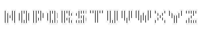 InMono-Regular Font UPPERCASE