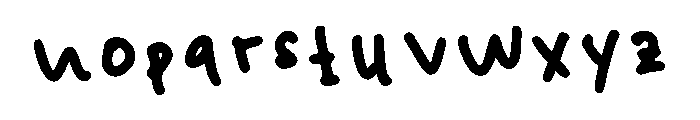 Inasfont Regular Font LOWERCASE