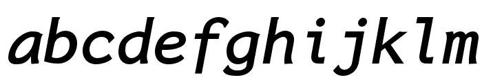 Inconsolata LGC Markup Bold Italic Font LOWERCASE