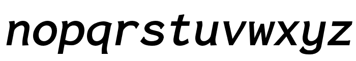 Inconsolata LGC Markup Bold Italic Font LOWERCASE