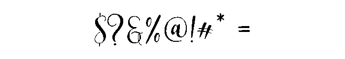 Indah Script Font OTHER CHARS