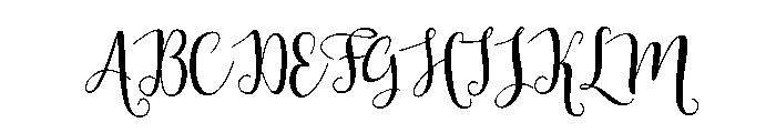 Indah Script Font UPPERCASE