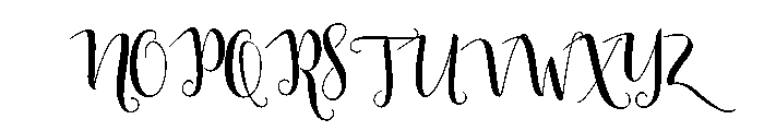 Indah Script Font UPPERCASE
