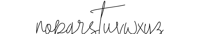 Indesign Signature Font LOWERCASE