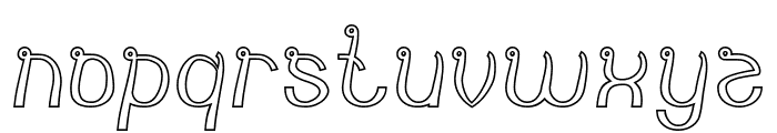 India Hair Style-Hollow Font LOWERCASE