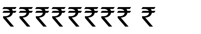 Indian Rupee Font Font OTHER CHARS