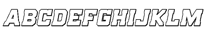 Indian Steeds 3D Italic FONT