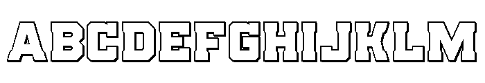 Indian Steeds 3D Font UPPERCASE
