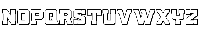 Indian Steeds 3D Font UPPERCASE