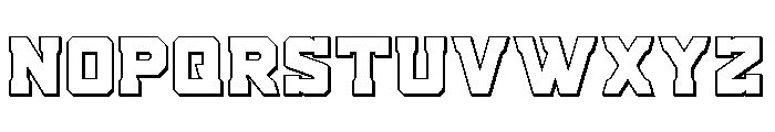 Indian Steeds 3D Font LOWERCASE