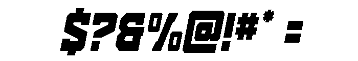 Indian Steeds Condensed Italic Font OTHER CHARS