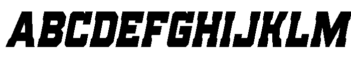 Indian Steeds Condensed Italic Font UPPERCASE