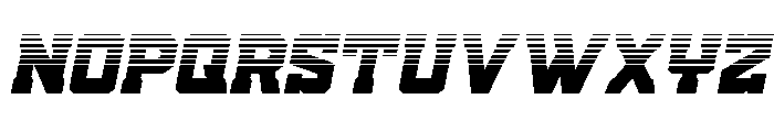 Indian Steeds Halftone Italic Font UPPERCASE