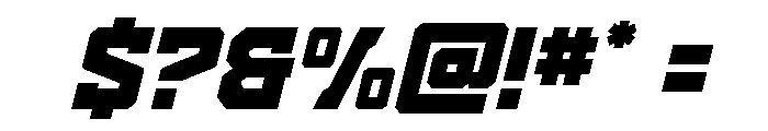 Indian Steeds Super-Italic Font OTHER CHARS
