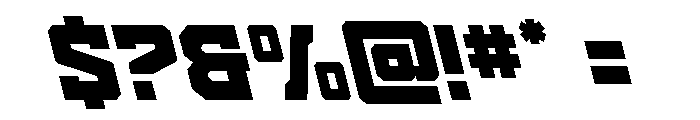 Indian Steeds Super-Leftalic Font OTHER CHARS