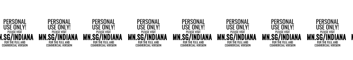 Indiana Script PERSONAL USE Font OTHER CHARS