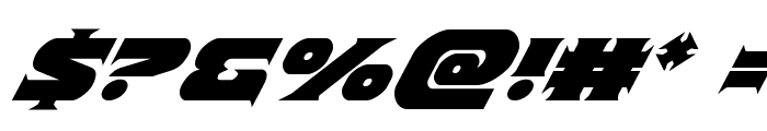 Indigo Demon Super-Italic Font OTHER CHARS