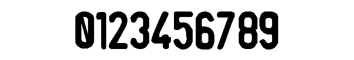 Indonesia License Plate Font OTHER CHARS