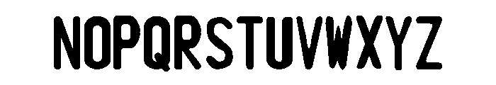 Indonesia License Plate Font LOWERCASE