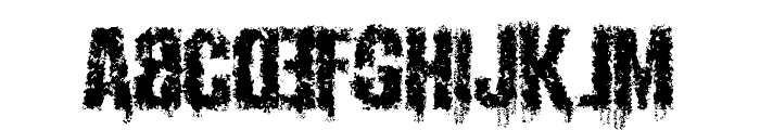 Infektion Distorted Font UPPERCASE