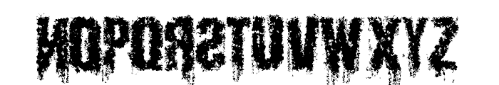 Infektion Distorted Font UPPERCASE
