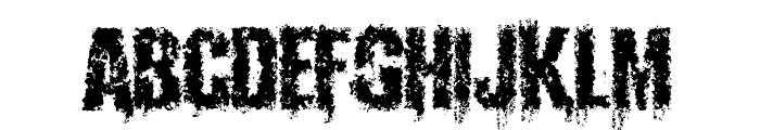 Infektion Distorted Font LOWERCASE