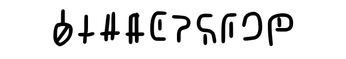 Infinegarian Handwritte Regular Font OTHER CHARS