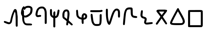 Infinegarian Handwritte Regular Font LOWERCASE