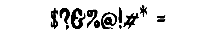 Infinity Gothic Font OTHER CHARS