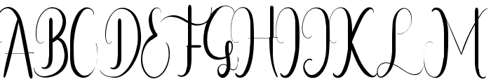 Infinity Gown Demo Font UPPERCASE