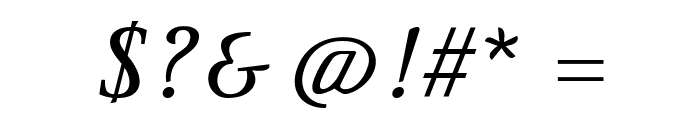 Ingleby Italic Italic Font OTHER CHARS