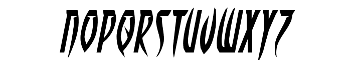 Inhumanity Extra-Expanded Italic Font LOWERCASE