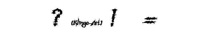 Ink Noise Font OTHER CHARS