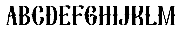 Ink Pearcer Font UPPERCASE