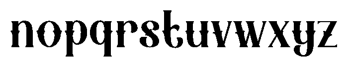 Ink Pearcer Font LOWERCASE