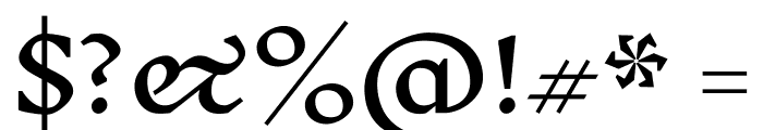 Inknut Antiqua Regular Font OTHER CHARS