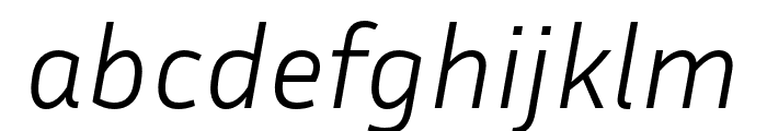 Inria Sans Light Italic Font LOWERCASE