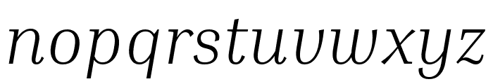 Inria Serif Light Italic Font LOWERCASE