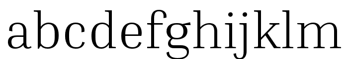 Inria Serif Light Font LOWERCASE