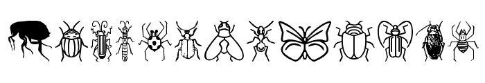 Insect Icons Font LOWERCASE