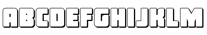 Inspector General 3D Font LOWERCASE