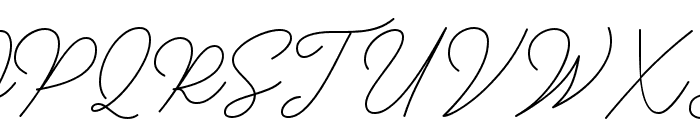 Insta Story Signature Font UPPERCASE
