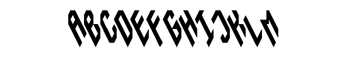 Instability Font UPPERCASE