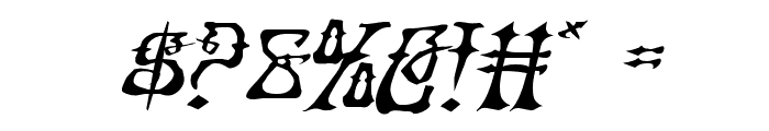 Instant Zen Expanded Italic Font OTHER CHARS