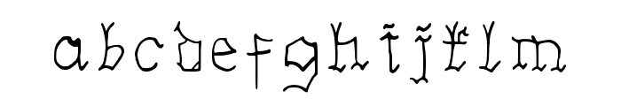 Insular Fraktur Regular Font LOWERCASE