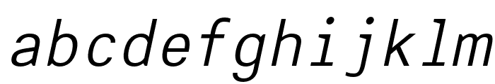 Interval-slanted Font LOWERCASE
