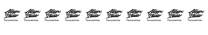 Intima Politha - Personal Use Font OTHER CHARS