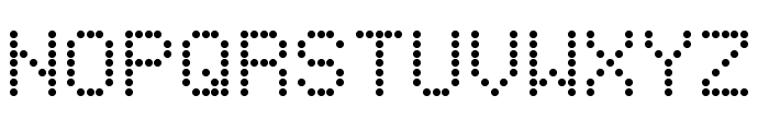IntoDotMatrix Regular Font LOWERCASE